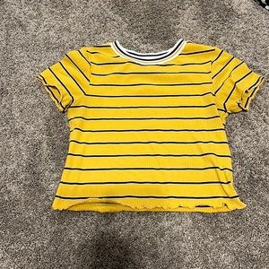 Striped yellow shirt